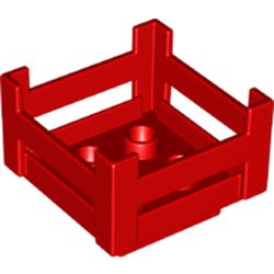 LEGO part DUPLO TRANSPORT BOX in Bright Red/ Red
