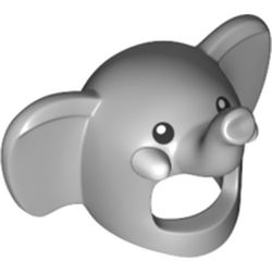 LEGO part 114180 MINI HAT, NO. 240 in Medium Stone Grey/ Light Bluish Gray