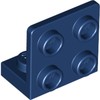 Dark Blue Bracket 1 x 2 - 2 x 2 Inverted