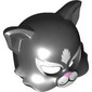 Costume / Mask, Cat with Eye Holes, Bright Pink Nose Print