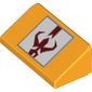 Slope 30° 1 x 2 x 2/3 with Red Symbol Boba Fett print