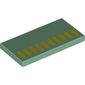 Tile 2 x 4 with 10 Yellow Rectangles print