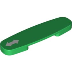 LEGO part 10038506 RAIL ACCESSORY, NO. 3 in Dark Green/ Green