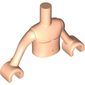 Minidoll Torso Boy with Light Nougat Arms and Hands with Bare/Naked Print