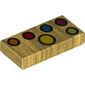 Tile 1 x 2 with Infinity Gauntlet Stones, 6 Colored Circles print