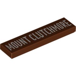 Tile 1 x 4 with 'Mount Clutchmore' print