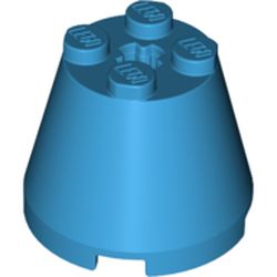 LEGO part 6233 ROCKET STEP 3X3X2 W. CROSS in Dark Azure