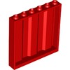 Red Panel 1 x 6 x 5 [Vertical Corrugated]