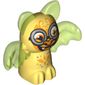 Creature, Shadow Bat Elves, Light Yellow Body, Trans-Bright Green Wings and Ears with Orange Markings, Light Bluish Grey Round Glasses Print