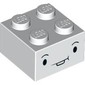 Brick 2 x 2 with Face, Black Eyes, Bucked Tooth print