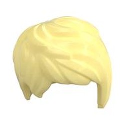 LEGO part  MINI WIG, NO. 220 in Cool Yellow/ Bright Light Yellow