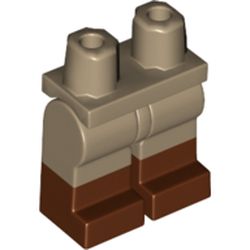 LEGO part MINI LOWER PART NO. 2 in Sand Yellow/ Dark Tan