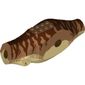 Animal Body Part, Dinosaur, Tyrannosaurus Rex Body with Dark Tan Top, Reddish Brown Pattern print