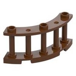 LEGO part  FENCE 4X4X2 in Reddish Brown