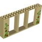 Frame 2 x 16 x 6 with Knobs with Plants/Veins print