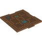 Plate Special 16 x 17 x 2/3 with 1 x 4 Recessed with Wood Grain, Paw Prints, Rugs and Dog Bed print