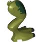 Animal Body Part, Dinosaur, Dilophosaurus Leg, Right, with Black Claws and Dark Green Spots print