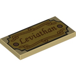 Tile 2 x 4 with 'Leviathan' Print