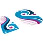 Sails, Windsurfer and Parachute with Magenta Heart and Dots, and Azure Wave Print [Complete Sheet]