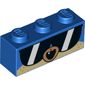 Brick 1 x 3 with Puppycorn, Large Sunglasses print