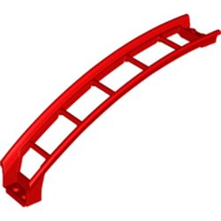 Vehicle Track, Roller Coaster Ramp Large Upper Part, 6 Bricks Elevation