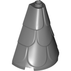 LEGO part ROOF 2X4X4 in Dark Stone Grey / Dark Bluish Gray
