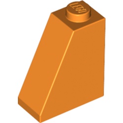 LEGO part 10060481 ROOF TILE 2X1X2 in Bright Orange/ Orange