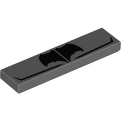 Tile 1 x 4 with Tactical Batman Logo