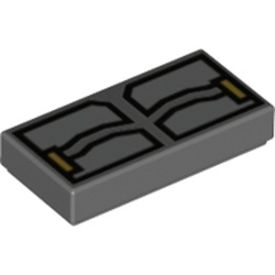 Tile 1 x 2 with Batman Pockets Print