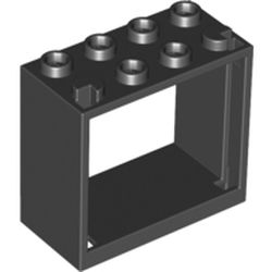 LEGO part FRAME 2X4X3 in Black