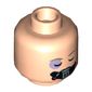 Minifig Head Luke Skywalker, Bruised Eye, Eyes Closed and Breathing Apparatus / Open Eyes Print [Hollow Stud]