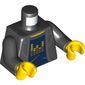 Torso Jacket, Dark Blue Shirt with Equalizer print, Black Arms, Yellow Hands