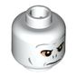 Minifig Head Voldemort, Nougat Around Eyes, Dark Bluish Gray Contours, Nose Slits Print