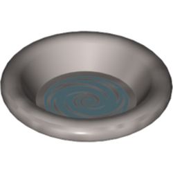 Equipment Dish / Plate / Bowl 3 x 3 with Swirling Water (Pensieve) Print