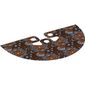 Neckwear Cape, Cloak Half Circle, Iridescent Front, Reddish Brown Design Back Print