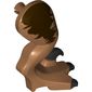 Animal Body Part, Dinosaur, Raptor Leg, Right, with Pin, Dark Brown Markings, Black Claws