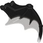 Creature Body Part, Dragon / Thestral Wing with Bar Connection and Marbled Trans-Brown Pattern