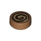 Tile Round 1 x 1 with Cinnamon Roll Print
