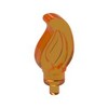 Trans-Orange Wave / Flame Small with Pin