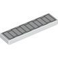 Tile 1 x 4 with Light Bluish Grey Rectangles print