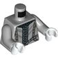 Torso Robe, Grey Belts Print, Light Bluish Gray Arms, White Hands