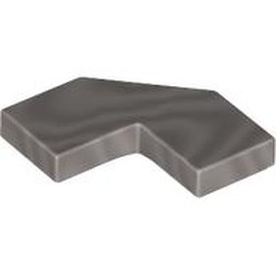 LEGO part  TILE 2X2,DEG.90, W/ DEG.45CUT NO. 1 in Cool Silver Drum Lacquered / Metallic Silver