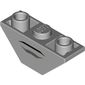 Slope Inverted 45° 3 x 1 Double with 2 Blocked Open Studs with Black/Dark Bluish Grey Line