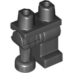 LEGO part HIP W/ WOODEN LEG, LEFT LEG in Titanium Metallic (6237256|84637)