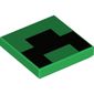 Tile 2 x 2 with Minecraft Pixels Black Rectangles print