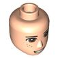 Minidoll Head Male with Brown Eyes, Freckles, Full Teeth Grin