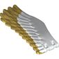 Animal Body Part, Bird, Eagle Wing - Right with Metallic Gold Feathers Print