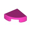 Dark Pink Tile Round 1 x 1 Quarter
