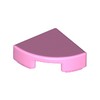 Bright Pink Tile Round 1 x 1 Quarter