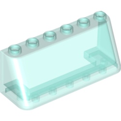 LEGO part WINDSCREEN 2X6X2 in Transparent Light Blue/ Trans-Light Blue